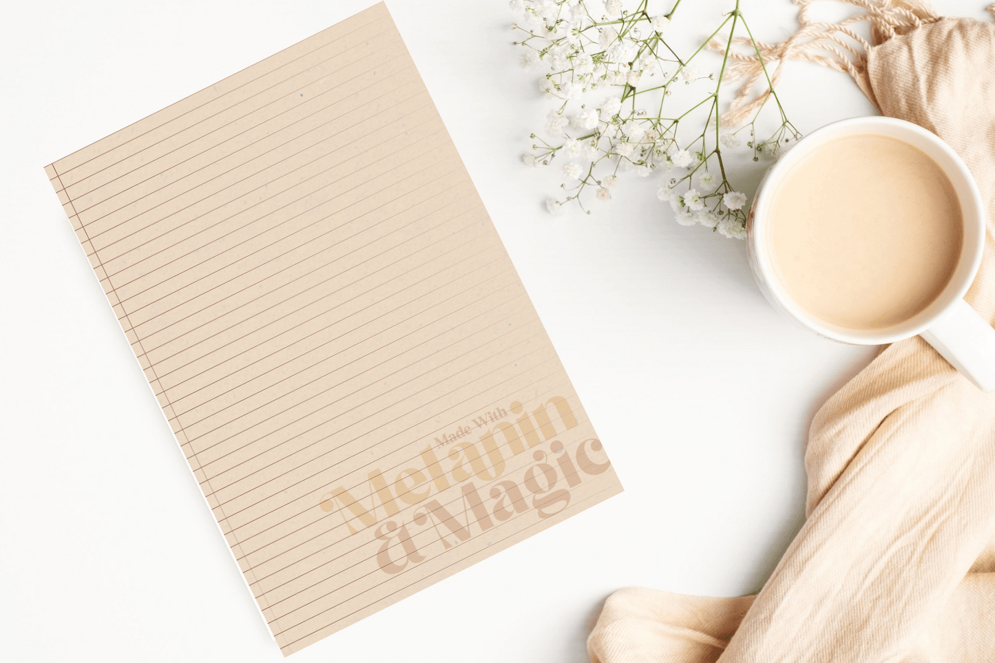 Made with Melanin & Magic Notepad